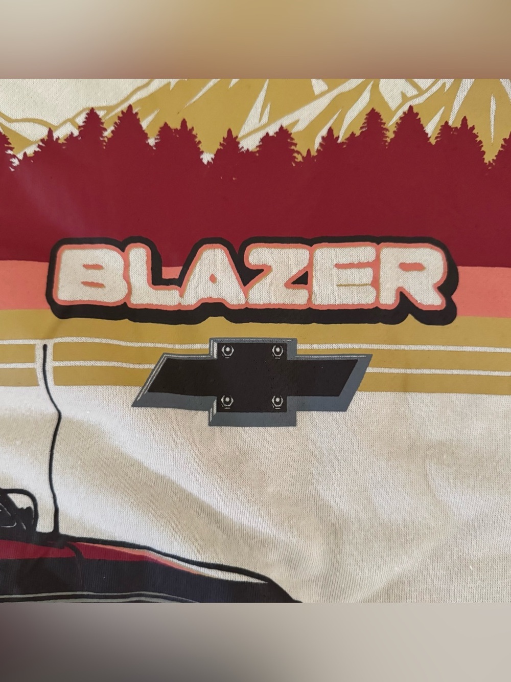 Chevy Blazer K5 Men's 5XL Full Zip Fleece Graphic Hoodie Chevrolet GM Gravel NWT - Picture 5 of 16